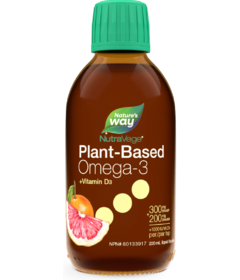 NutraVege Plant-Based Omega-3 + Vitamin D3 Grapefruit Tangerine