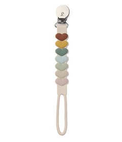 Loulou Lollipop Pacifier Clip Beadless Sweetheart Multi
