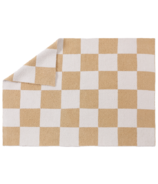 Earth Baby Outfitters Eco Knit Blanket Oat Checker