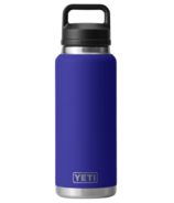 YETI Rambler Bottle + Chug Cap Offshore Blue
