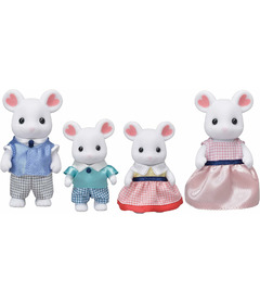 Calico Critters Marshmallow Mouse Family
