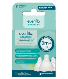 Evenflo Bal+ Standard Nipple Slow Flow