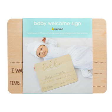 Buy Pearhead Baby Welcome Sign Fill In Photo Prop At Well.ca | Free Shipping $35+ In Canada