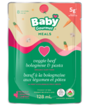 Baby Gourmet Veggie Beef Bolognese and Pasta Stars Baby Food