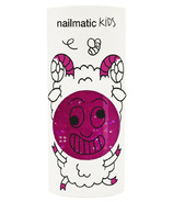 nailmatic Sheepy Kids Water-Based Nail Polish Clear Rasberry Glitter