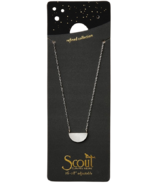 Scout Curated Wears Refined Necklace Collection Half Moon Silver