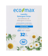 Eco-Max Laundry Detergent Strips Fragrance-Free