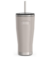 Thermos Icon Series Stainless Steel Cold Cup With Straw Sandstone