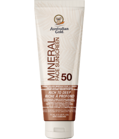 Australian Gold Mineral Tinted Face Sunscreen SPF 50 Rich to Deep