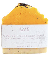 SOAK Bath Co Soap Bar Citrus Poppyseed