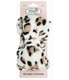 The Vintage Cosmetic Company Peggy Makeup Headband White/Brown/Black