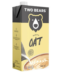 Two Bears Unsweetened Oat Milk Barista Friendly