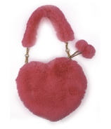 Great Pretenders Pinky Promise Furry Fuchsia Purse