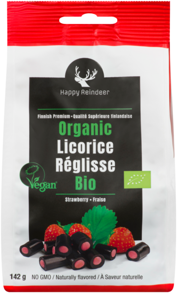 Happy Reindeer Réglisse Bio à La Fraise