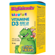 Natural Factors Liquid Vitamin D3 400 IU per drop, Big Friends