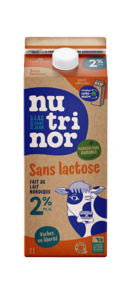 Nutrinor sans lactose 2% m.f. Lait
