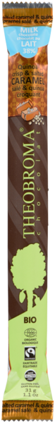 Theobroma Chocolat au Lait 38% Caramel Salé & Quinoa Croquant 31 g