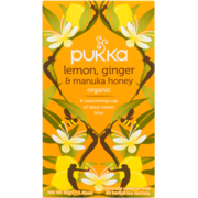 Pukka Lemon, Ginger & Manuka Honey Organic 20 Herbal Tea Sachets 40 g