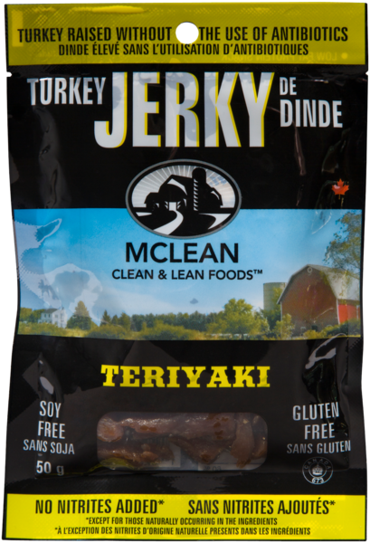 McLean Clean & Lean Foods Jerky de Dinde Teriyaki 50 g