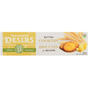 Flagrants Desirs Butter Cookies Organic 4 Freshness Bags of 5 Cookies 125 g