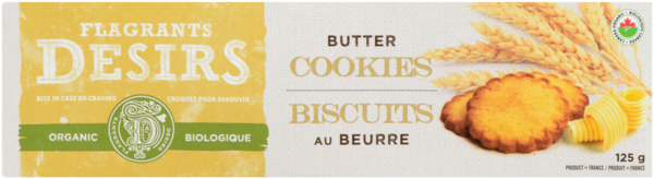 Flagrants Desirs Biscuits au Beurre Biologique 4 Sachets Fraicheur de 5 Biscuits 125 g
