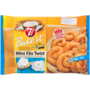 7 Days Bake It Mini Filo Twist avec Fromage Feta et Fromage Mizithra 19-21 Mrc 1000 g