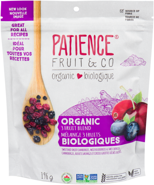 Patience Fruit & Co Mélange 3 Fruits Biologique 196 g