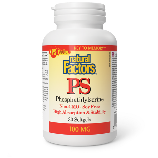 Natural Factors PS Phosphatidylsérine  100 mg  30 gélules