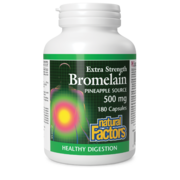 Natural Factors Broméline à action renforcée issue d'ananas 500 mg 180 capsules