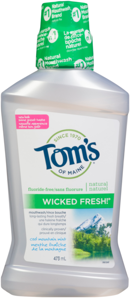Tom's of Maine Wicked Fresh! Rince Bouche Menthe Fraîche de la Montagne 473 ml