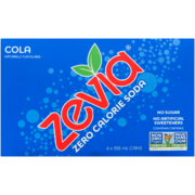 Zevia Soda Zéro Calorie Cola 6 Canettes x 355 ml