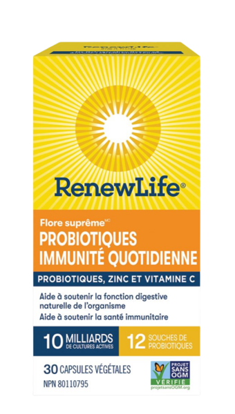 Renew Life Immunité quotidienne Probiotique-10 milliards