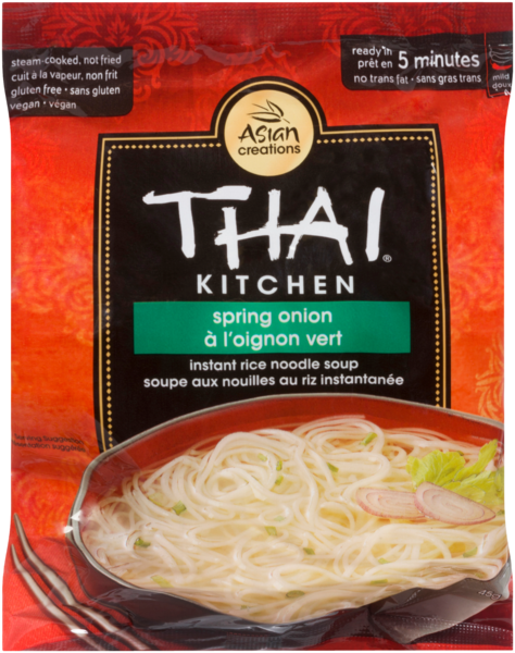 Thai Kitchen Soupe aux Nouilles au Riz Instantanée à l'Oignon Vert  45 g