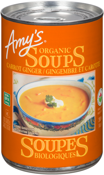 Amy's Kitchen Soupes Bio ~   Gingembre Et Carotte