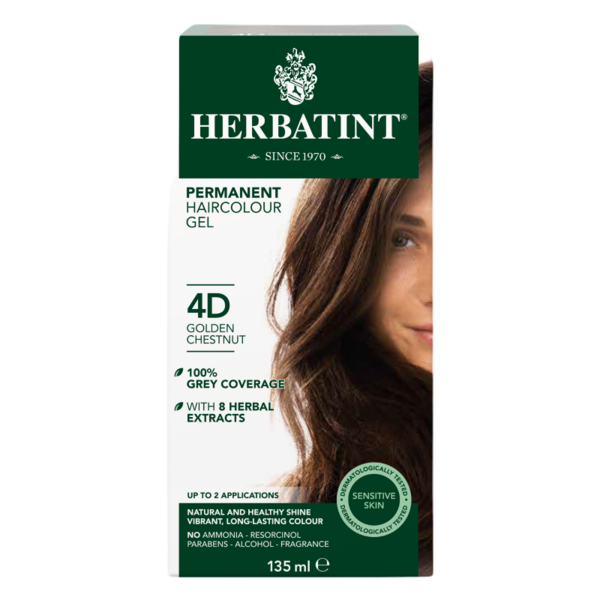 Herbatint® Coloration permanente | 4D Châtain doré