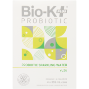 Bio-K Plus Probiotic Sparkling Water Yuzu Organic
