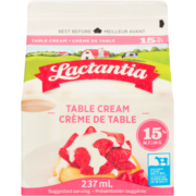 Lactantia Table Cream 15% M.F. 237 ml