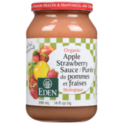 Eden Apple Strawberry Sauce Organic 398 ml