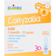 Coryzalia Cold Homeopathic Medicine 1 Month - 11 Years 30 x 1 ml