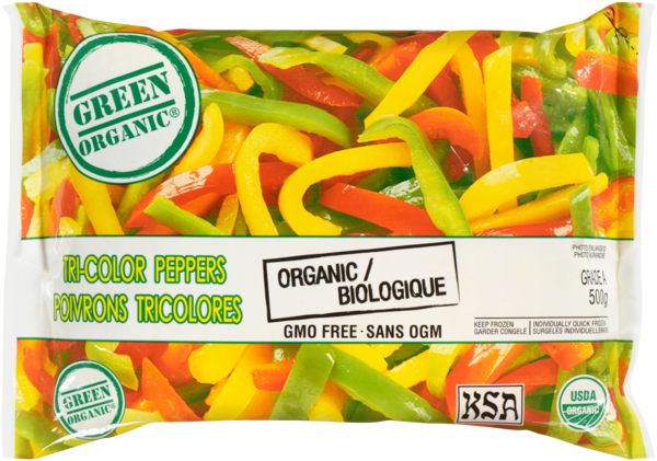 Green Organic Poivrons Tricolores Biologique 500 g