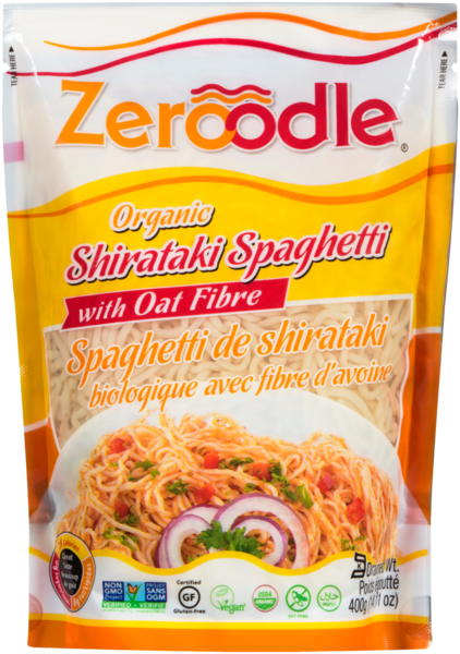 Liviva Pâtes Shirataki Biologiques avec Fibre d'Avoine Spaghetti 400 g