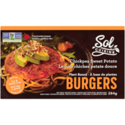 Sol Cuisine Chickpea Sweet Potato Burgers Plant Based 284 g