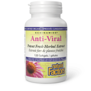 Natural Factors Anti-Viral Extrait fort de plantes fraîches 120 gélules