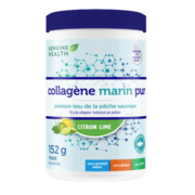 Genuine Health Marine Clean Collagen, Lemon Lime Hydrolyzed Collagen Powder, Wild Caught Fish, 152g Tub