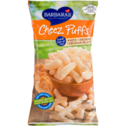 Barbara's Cheez Puffs Cuits au Four Cheddar Blanc 155 g