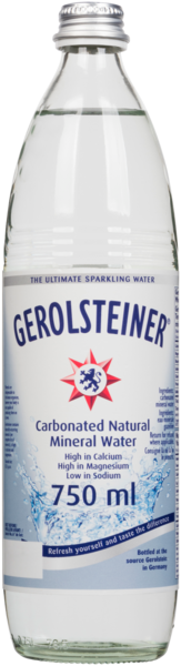 Gerolsteiner Carbonated Natural Mineral Water 750 ml