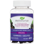 Nature's Way Sambucus Cold and Flu Care Standardized Elderberry Original 60 Gummies