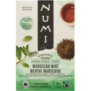 Numi Herbal Teasan Moroccan Mint Organic 18 Non GMO Tea Bags 40 g