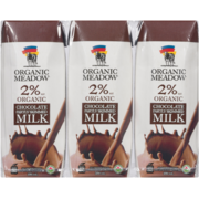 Organic Meadow Lait au Chocolat Partiellement Écrémé Biologique 2% M.G. 250 ml