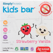 SimplyProtein Kids Bar Snack Bar Strawberry Vanilla 5 x 20 g (100 g)